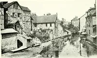 An illustration from Farm houses, manor houses, minor chateaux and small churches : from the eleventh to the sixteenth centuries, in Normandy, Brittany and other parts of France (1917)