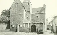 An illustration from Farm houses, manor houses, minor chateaux and small churches : from the eleventh to the sixteenth centuries, in Normandy, Brittany and other parts of France (1917)