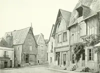 An illustration from Farm houses, manor houses, minor chateaux and small churches : from the eleventh to the sixteenth centuries, in Normandy, Brittany and other parts of France (1917)