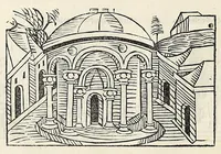 An illustration from Fasciculus temporum omnes antiquorum cronicas co[m]plectens incipit foeliciter