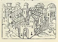 An illustration from Fasciculus temporum omnes antiquorum cronicas co[m]plectens incipit foeliciter