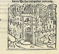 An illustration from Fasciculus temporum omnes antiquorum cronicas co[m]plectens incipit foeliciter