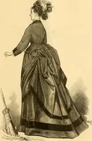 An illustration from Fashion book : novelties, costumes, mantles, millinery, etc. (1874)