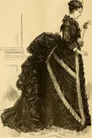 An illustration from Fashion book : novelties, costumes, mantles, millinery, etc. (1874)