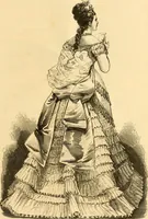 An illustration from Fashion book : novelties, costumes, mantles, millinery, etc. (1874)