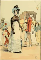 Picture 104 of 322 from Fashion in Paris; the various phases of feminine taste and aesthetics from 1797 to 1897 (1898), leaf 147