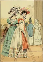 An illustration from Fashion in Paris; the various phases of feminine taste and aesthetics from 1797 to 1897 (1898)