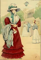 An illustration from Fashion in Paris; the various phases of feminine taste and aesthetics from 1797 to 1897 (1898)