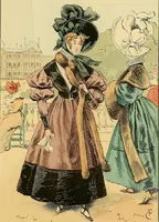 An illustration from Fashion in Paris; the various phases of feminine taste and aesthetics from 1797 to 1897 (1898)