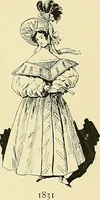 Picture 145 of 322 from Fashion in Paris; the various phases of feminine taste and aesthetics from 1797 to 1897 (1898), leaf 195