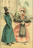 An illustration from Fashion in Paris; the various phases of feminine taste and aesthetics from 1797 to 1897 (1898)