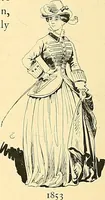 Picture 206 of 322 from Fashion in Paris; the various phases of feminine taste and aesthetics from 1797 to 1897 (1898), leaf 258