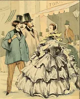 An illustration from Fashion in Paris; the various phases of feminine taste and aesthetics from 1797 to 1897 (1898)