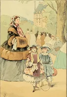 An illustration from Fashion in Paris; the various phases of feminine taste and aesthetics from 1797 to 1897 (1898)