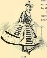 Picture 238 of 322 from Fashion in Paris; the various phases of feminine taste and aesthetics from 1797 to 1897 (1898), leaf 292