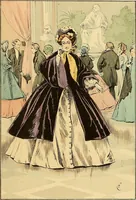 Picture 241 of 322 from Fashion in Paris; the various phases of feminine taste and aesthetics from 1797 to 1897 (1898), leaf 295