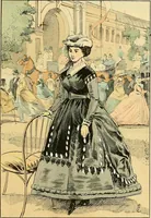 An illustration from Fashion in Paris; the various phases of feminine taste and aesthetics from 1797 to 1897 (1898)
