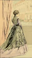 An illustration from Fashion in Paris; the various phases of feminine taste and aesthetics from 1797 to 1897 (1898)