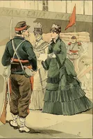 An illustration from Fashion in Paris; the various phases of feminine taste and aesthetics from 1797 to 1897 (1898)