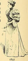 An illustration from Fashion in Paris; the various phases of feminine taste and aesthetics from 1797 to 1897 (1898)
