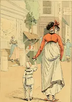 An illustration from Fashion in Paris; the various phases of feminine taste and aesthetics from 1797 to 1897 (1898)