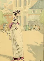 Picture 26 of 322 from Fashion in Paris; the various phases of feminine taste and aesthetics from 1797 to 1897 (1898), leaf 43