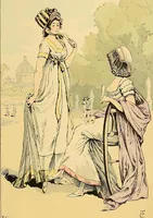 An illustration from Fashion in Paris; the various phases of feminine taste and aesthetics from 1797 to 1897 (1898)