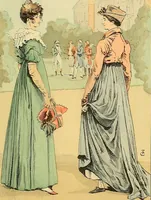 An illustration from Fashion in Paris; the various phases of feminine taste and aesthetics from 1797 to 1897 (1898)