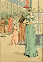 An illustration from Fashion in Paris; the various phases of feminine taste and aesthetics from 1797 to 1897 (1898)