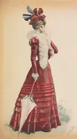 An illustration from [Fashion plates] (1884)