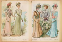 An illustration from [Fashion plates] (1884)