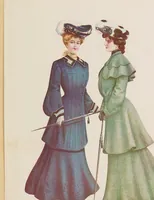 Picture 10 of 14 from [Fashion plates] (1884), leaf 189