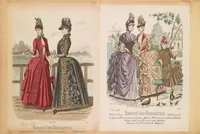Picture 1 of 14 from [Fashion plates] (1884), leaf 34