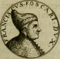 An illustration from Fasti ducales ab Anafesto I. ad Silvestrum Valerium Venetorum ducem : cum eorum iconibus, insignibus, nummismatibus publicis, & privatis aere sculptis : inscriptionibus ex aula M. Consilii, ac sepulchralibus : adiectae sunt adnotationes, ad vitam cuiusque principis, rerum, quae omissae fuerant (1696)