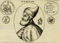An illustration from Fasti ducales ab Anafesto I. ad Silvestrum Valerium Venetorum ducem : cum eorum iconibus, insignibus, nummismatibus publicis, & privatis aere sculptis : inscriptionibus ex aula M. Consilii, ac sepulchralibus : adiectae sunt adnotationes, ad vitam cuiusque principis, rerum, quae omissae fuerant (1696)