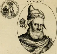 An illustration from Fasti ducales ab Anafesto I. ad Silvestrum Valerium Venetorum ducem : cum eorum iconibus, insignibus, nummismatibus publicis, & privatis aere sculptis : inscriptionibus ex aula M. Consilii, ac sepulchralibus : adiectae sunt adnotationes, ad vitam cuiusque principis, rerum, quae omissae fuerant (1696)