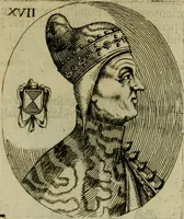 An illustration from Fasti ducales ab Anafesto I. ad Silvestrum Valerium Venetorum ducem : cum eorum iconibus, insignibus, nummismatibus publicis, & privatis aere sculptis : inscriptionibus ex aula M. Consilii, ac sepulchralibus : adiectae sunt adnotationes, ad vitam cuiusque principis, rerum, quae omissae fuerant (1696)
