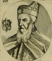 An illustration from Fasti ducales ab Anafesto I. ad Silvestrum Valerium Venetorum ducem : cum eorum iconibus, insignibus, nummismatibus publicis, & privatis aere sculptis : inscriptionibus ex aula M. Consilii, ac sepulchralibus : adiectae sunt adnotationes, ad vitam cuiusque principis, rerum, quae omissae fuerant (1696)