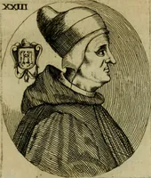 An illustration from Fasti ducales ab Anafesto I. ad Silvestrum Valerium Venetorum ducem : cum eorum iconibus, insignibus, nummismatibus publicis, & privatis aere sculptis : inscriptionibus ex aula M. Consilii, ac sepulchralibus : adiectae sunt adnotationes, ad vitam cuiusque principis, rerum, quae omissae fuerant (1696)