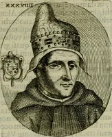 An illustration from Fasti ducales ab Anafesto I. ad Silvestrum Valerium Venetorum ducem : cum eorum iconibus, insignibus, nummismatibus publicis, & privatis aere sculptis : inscriptionibus ex aula M. Consilii, ac sepulchralibus : adiectae sunt adnotationes, ad vitam cuiusque principis, rerum, quae omissae fuerant (1696)