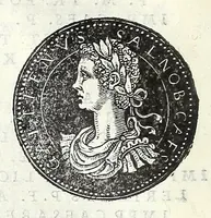 An illustration from Fasti et trivmphi Rom. a Romvlo rege vsqve ad Carolvm V. Caes. Aug., sive, Epitome regum, consulum, dictatorum, magistror. equitum, tribunorum militum consulari potestate, censorum, impp. & aliorum magistratuum Roman. cum orientalium tum occidentalium, ex antiquitatum monumentis maxima cum fide ac diligentia desumpta (1557)