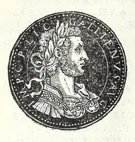 An illustration from Fasti et trivmphi Rom. a Romvlo rege vsqve ad Carolvm V. Caes. Aug., sive, Epitome regum, consulum, dictatorum, magistror. equitum, tribunorum militum consulari potestate, censorum, impp. & aliorum magistratuum Roman. cum orientalium tum occidentalium, ex antiquitatum monumentis maxima cum fide ac diligentia desumpta (1557)