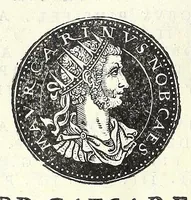 An illustration from Fasti et trivmphi Rom. a Romvlo rege vsqve ad Carolvm V. Caes. Aug., sive, Epitome regum, consulum, dictatorum, magistror. equitum, tribunorum militum consulari potestate, censorum, impp. & aliorum magistratuum Roman. cum orientalium tum occidentalium, ex antiquitatum monumentis maxima cum fide ac diligentia desumpta (1557)