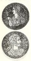 Picture 42 of 143 from Fasti et trivmphi Rom. a Romvlo rege vsqve ad Carolvm V. Caes. Aug., sive, Epitome regum, consulum, dictatorum, magistror. equitum, tribunorum militum consulari potestate, censorum, impp. & aliorum magistratuum Roman. cum orientalium tum occidentalium, ex antiquitatum monumentis maxima cum fide ac diligentia desumpta (1557), leaf 117