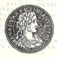 An illustration from Fasti et trivmphi Rom. a Romvlo rege vsqve ad Carolvm V. Caes. Aug., sive, Epitome regum, consulum, dictatorum, magistror. equitum, tribunorum militum consulari potestate, censorum, impp. & aliorum magistratuum Roman. cum orientalium tum occidentalium, ex antiquitatum monumentis maxima cum fide ac diligentia desumpta (1557)