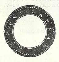 An illustration from Fasti et trivmphi Rom. a Romvlo rege vsqve ad Carolvm V. Caes. Aug., sive, Epitome regum, consulum, dictatorum, magistror. equitum, tribunorum militum consulari potestate, censorum, impp. & aliorum magistratuum Roman. cum orientalium tum occidentalium, ex antiquitatum monumentis maxima cum fide ac diligentia desumpta (1557)