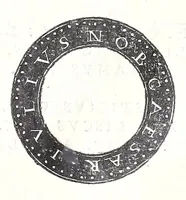 An illustration from Fasti et trivmphi Rom. a Romvlo rege vsqve ad Carolvm V. Caes. Aug., sive, Epitome regum, consulum, dictatorum, magistror. equitum, tribunorum militum consulari potestate, censorum, impp. & aliorum magistratuum Roman. cum orientalium tum occidentalium, ex antiquitatum monumentis maxima cum fide ac diligentia desumpta (1557)