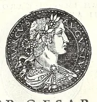 An illustration from Fasti et trivmphi Rom. a Romvlo rege vsqve ad Carolvm V. Caes. Aug., sive, Epitome regum, consulum, dictatorum, magistror. equitum, tribunorum militum consulari potestate, censorum, impp. & aliorum magistratuum Roman. cum orientalium tum occidentalium, ex antiquitatum monumentis maxima cum fide ac diligentia desumpta (1557)