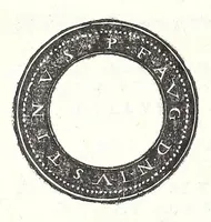 An illustration from Fasti et trivmphi Rom. a Romvlo rege vsqve ad Carolvm V. Caes. Aug., sive, Epitome regum, consulum, dictatorum, magistror. equitum, tribunorum militum consulari potestate, censorum, impp. & aliorum magistratuum Roman. cum orientalium tum occidentalium, ex antiquitatum monumentis maxima cum fide ac diligentia desumpta (1557)