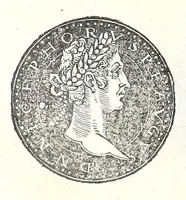 An illustration from Fasti et trivmphi Rom. a Romvlo rege vsqve ad Carolvm V. Caes. Aug., sive, Epitome regum, consulum, dictatorum, magistror. equitum, tribunorum militum consulari potestate, censorum, impp. & aliorum magistratuum Roman. cum orientalium tum occidentalium, ex antiquitatum monumentis maxima cum fide ac diligentia desumpta (1557)